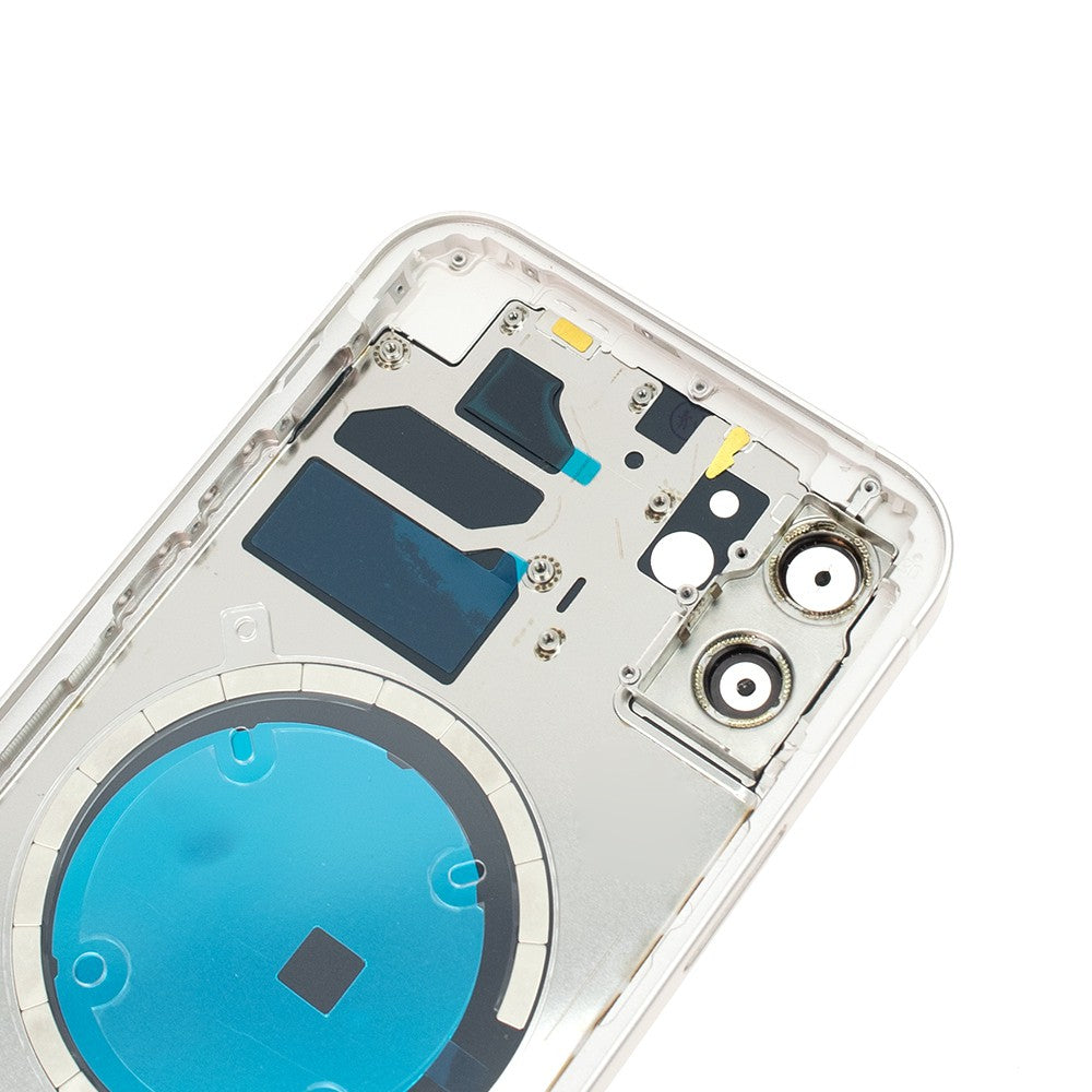Rear Housing for iPhone 12 (NO LOGO)-White Rear Housing for iPhone 12 (NO LOGO)-White